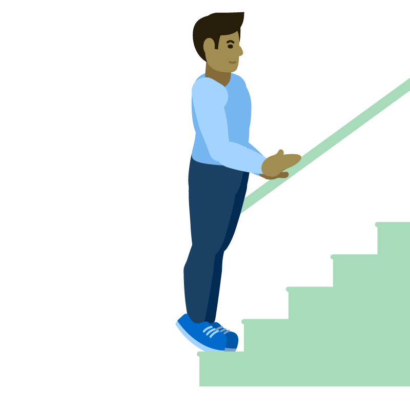 climbing stairs animation